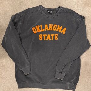 Oklahoma State Gray Sweater Comfort Colors XL